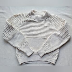 Textured ecru sweater, XS